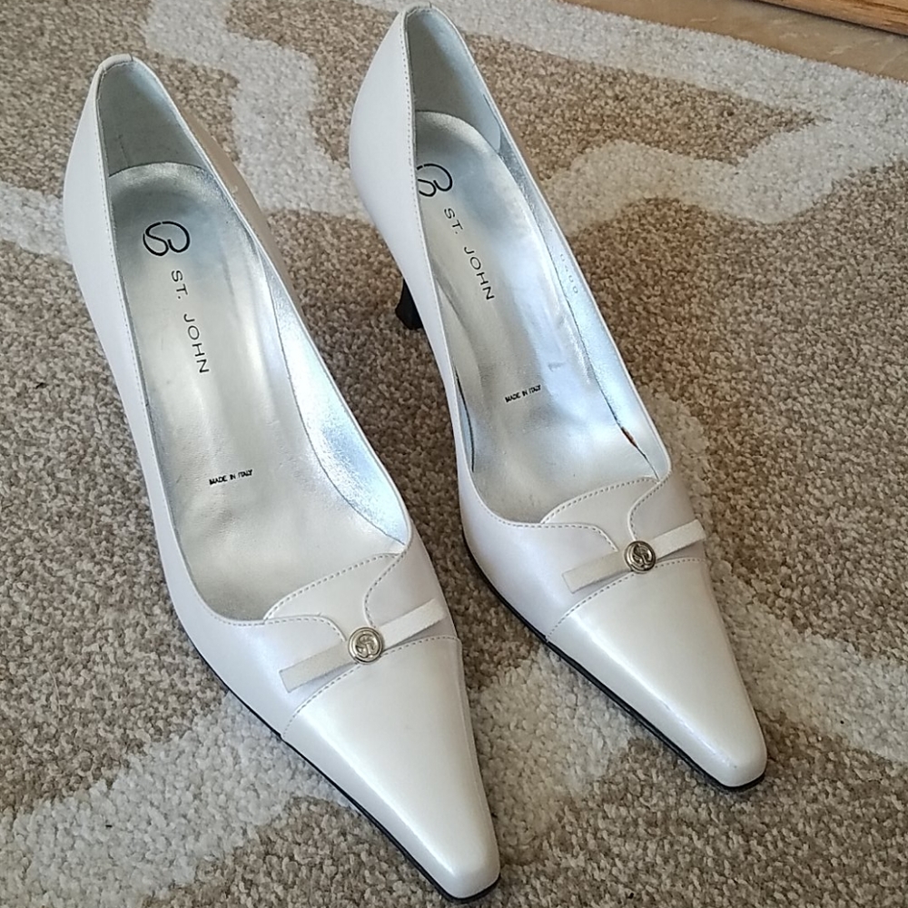 St. John White Heels
